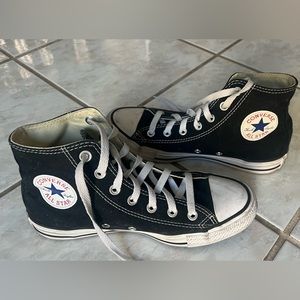 Ladies size 8 converse high tops.